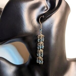 Gennaro Chandelier Silver Tone Earrings‎